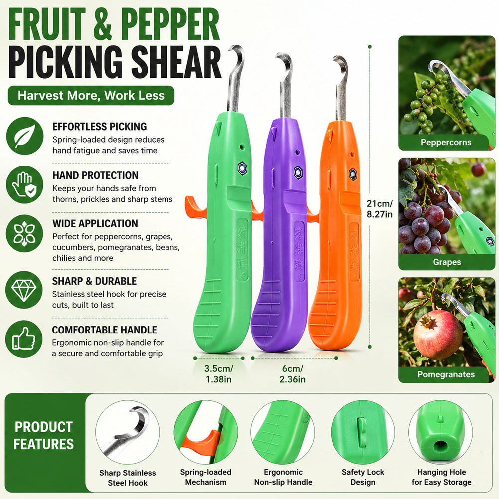 Gardening Tools Vegetables - أداة متعددة الوظائف لقطف الفواكه والخضروات